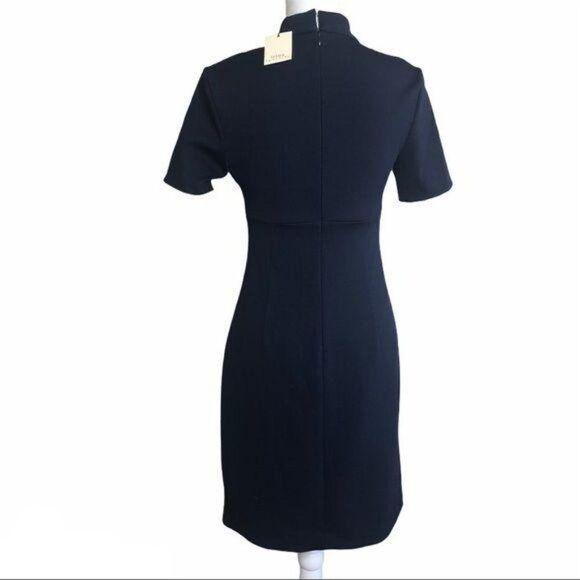 Trina Turk Navy Camari Choker Dress Size 0 - Picture 3 of 7